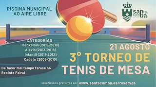 Fechas, información, programa, cartel, imágenes, mapa y ubicación de III Torneo de Tenis de Mesa  en  Santa Comba