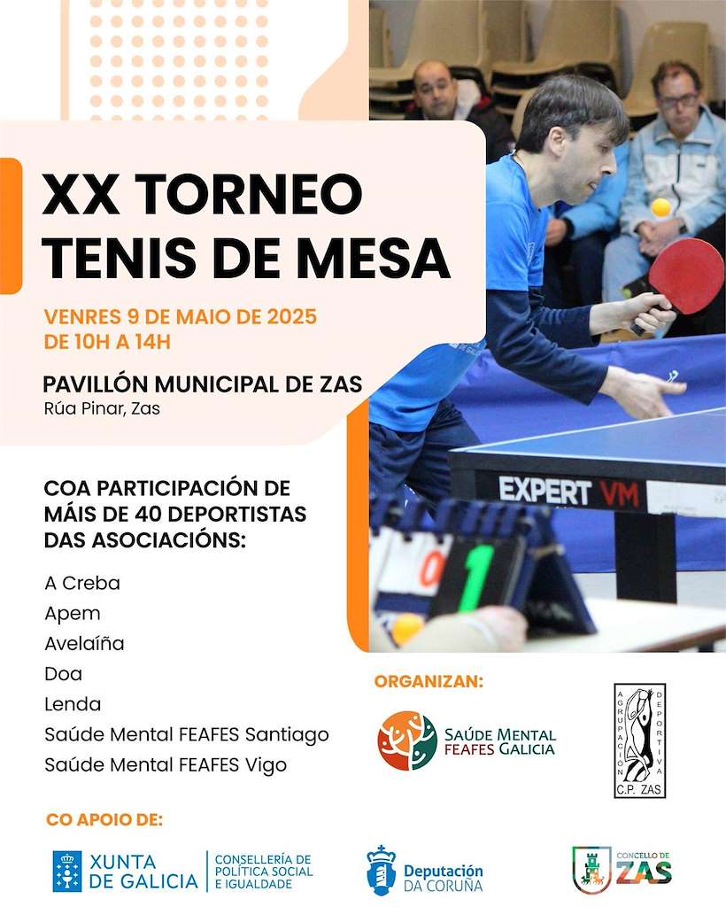 XX Torneo de Tenis de Mesa (2025) en Zas