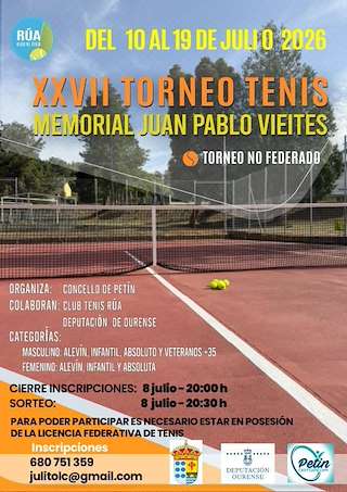 XXVII Torneo de Tenis - Memorial Juan Pablo Vieites