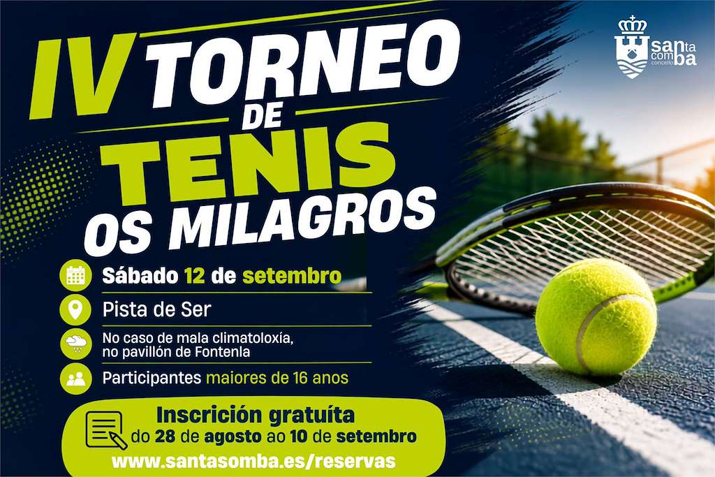 IV Torneo de Tenis Os Milagros  (2026) en Santa Comba