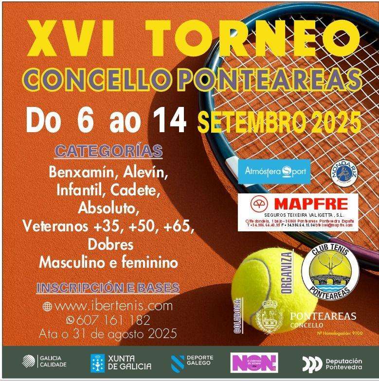 XVI Torneo de Tenis en Ponteareas