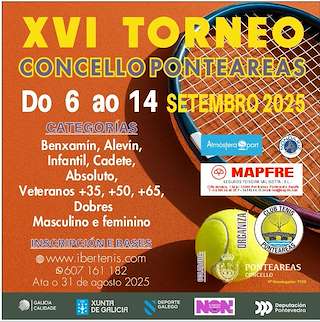 Fechas, información, programa, cartel, imágenes, mapa y ubicación de XVI Torneo de Tenis  en  Ponteareas