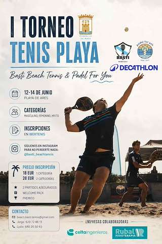 Fechas, información, programa, cartel, imágenes, mapa y ubicación de I Torneo de Tenis Praia (2026)  en  Ares