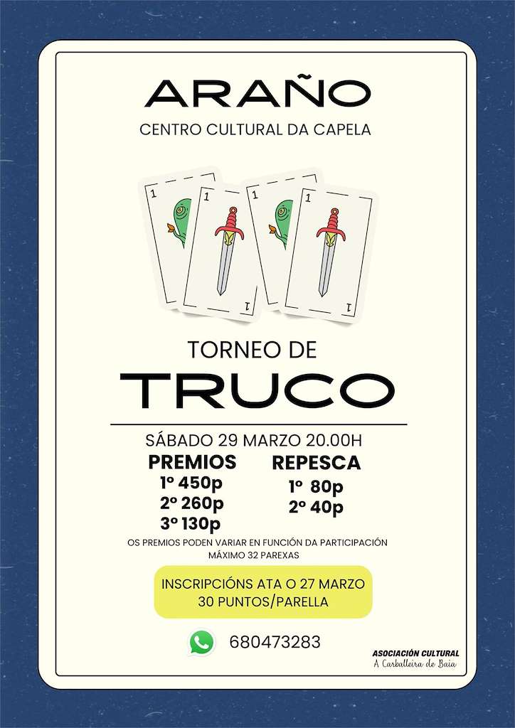 Torneo de Truco de Araño en Rianxo