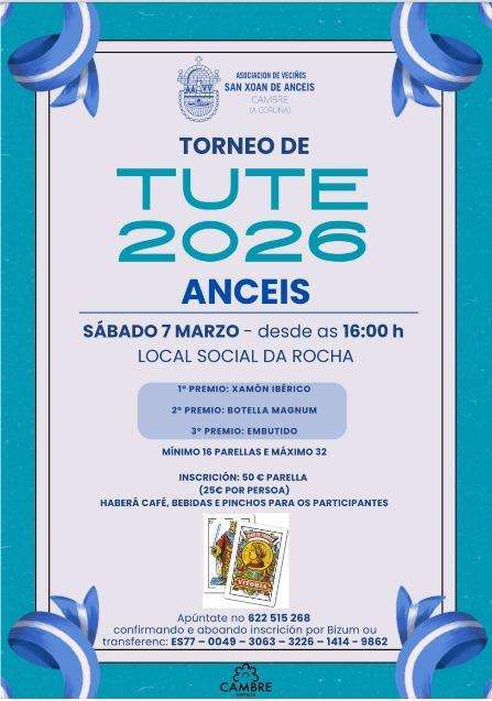 Torneo de Tute de Anceis en Cambre