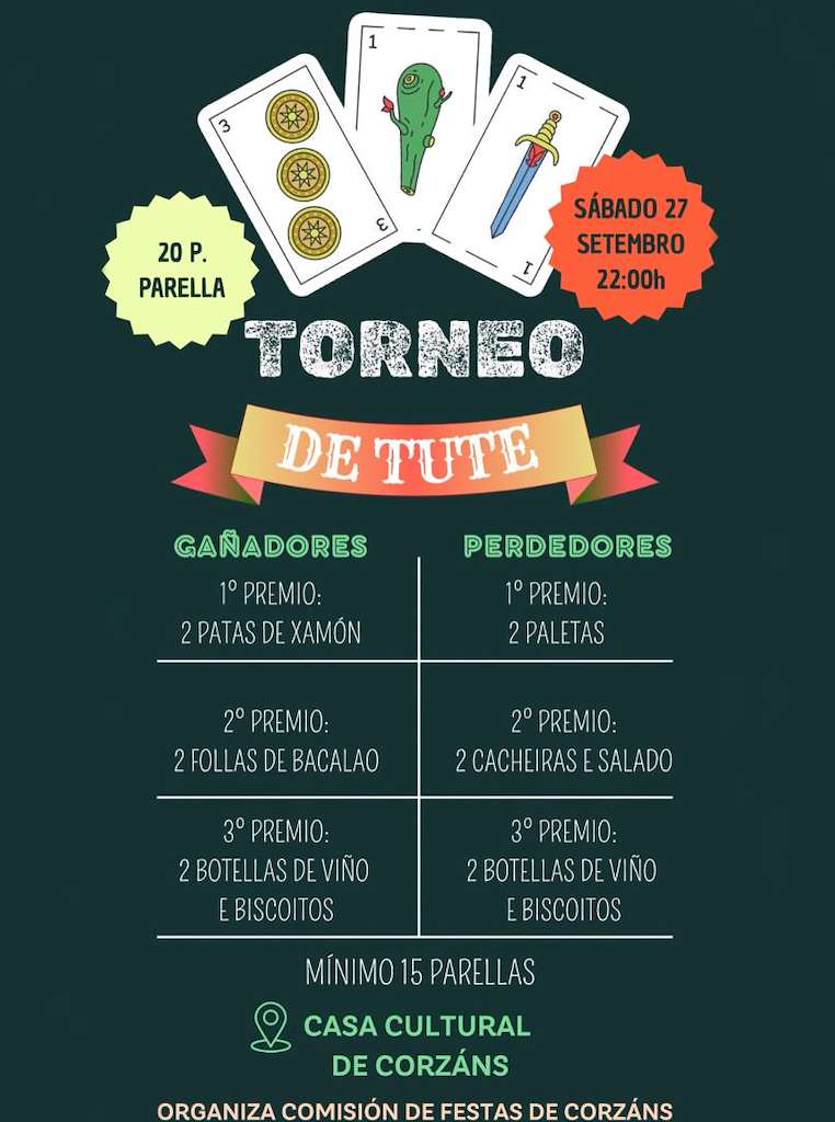 Torneo de Tute de Corzáns  (2025) en Salvaterra do Miño
