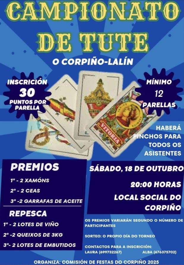 II Torneo de Tute de O Corpiño (2026) en Lalín