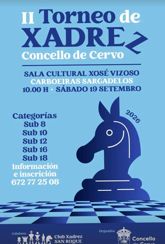 II Torneo de Xadrez  (2026) en Cervo
