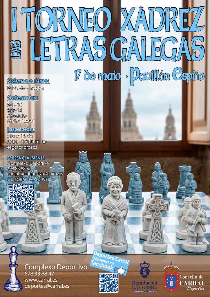 I Torneo de Xadrez das Letras Galegas  (2026) en Carral