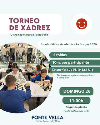 Fechas, información, programa, cartel, imágenes, mapa y ubicación de Torneo de Xadrez do C. Cial. Ponte Vella (2026)  en  Ourense