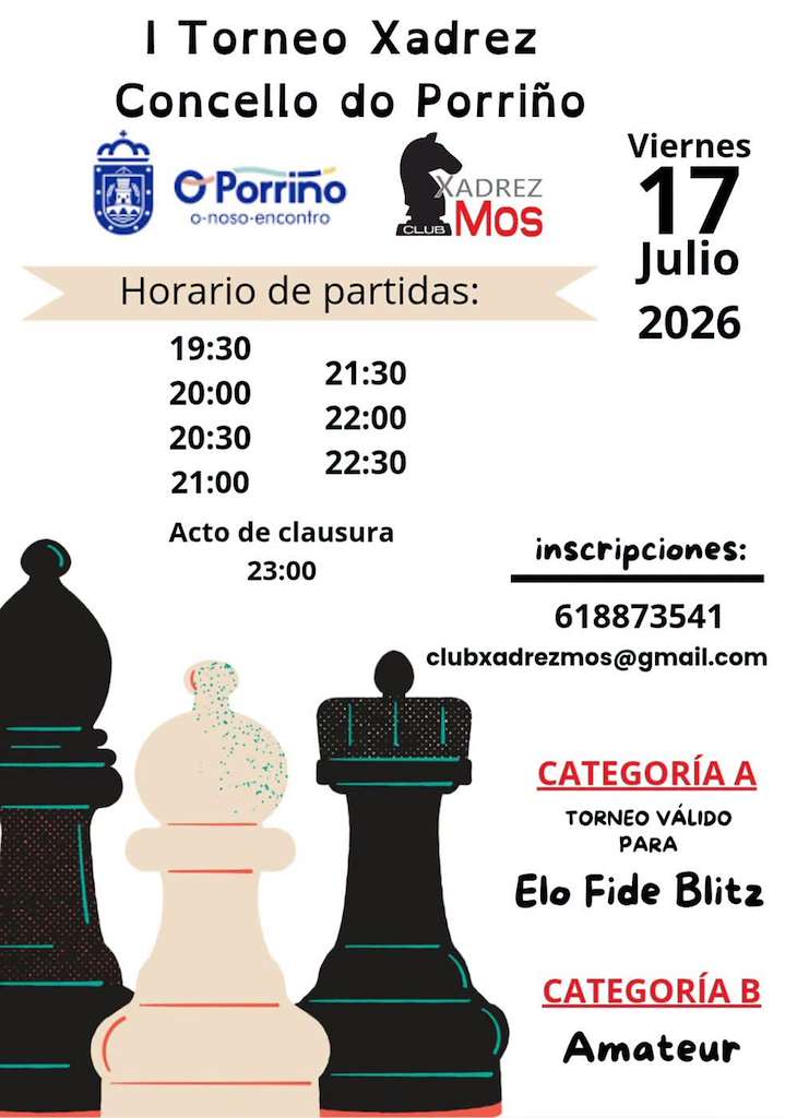 I Torneo de Xadrez (2026) en O Porriño