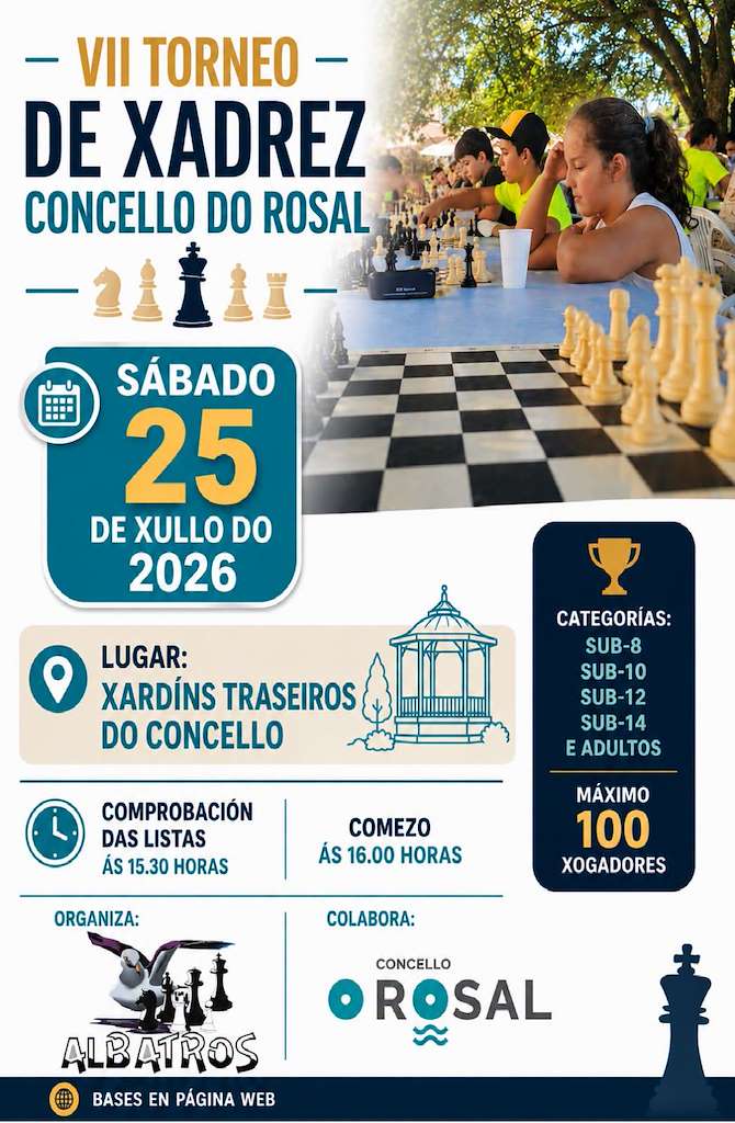 VII Torneo de Xadrez (2026) en O Rosal