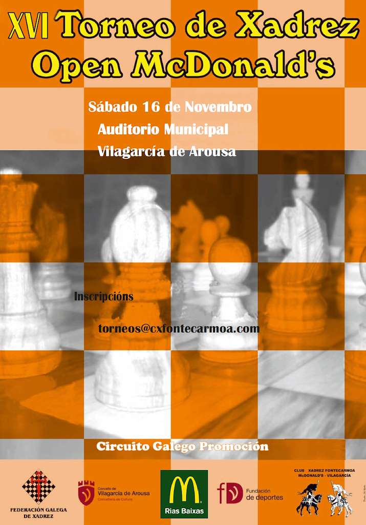 XVI Torneo de Xadrez Open Mcdonald´s en Vilagarcía de Arousa