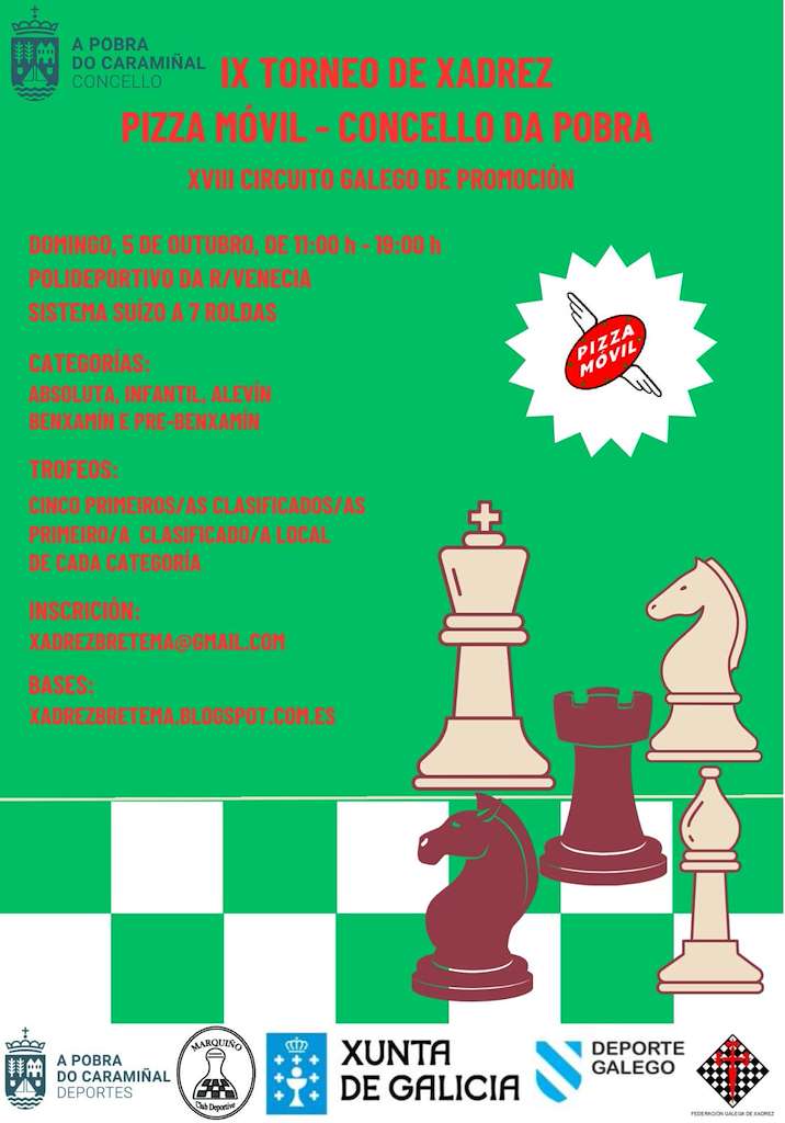 IX Torneo de Xadrez Pizza Móvil en A Pobra do Caramiñal