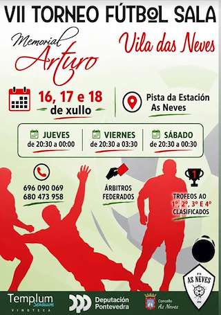 Fechas, información, programa, cartel, imágenes, mapa y ubicación de VII Torneo Fútbol Sala (2026)  en  As Neves