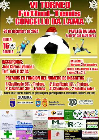 Fechas, información, programa, cartel, imágenes, mapa y ubicación de VI Torneo Fútbol-Tenis  en  A Lama