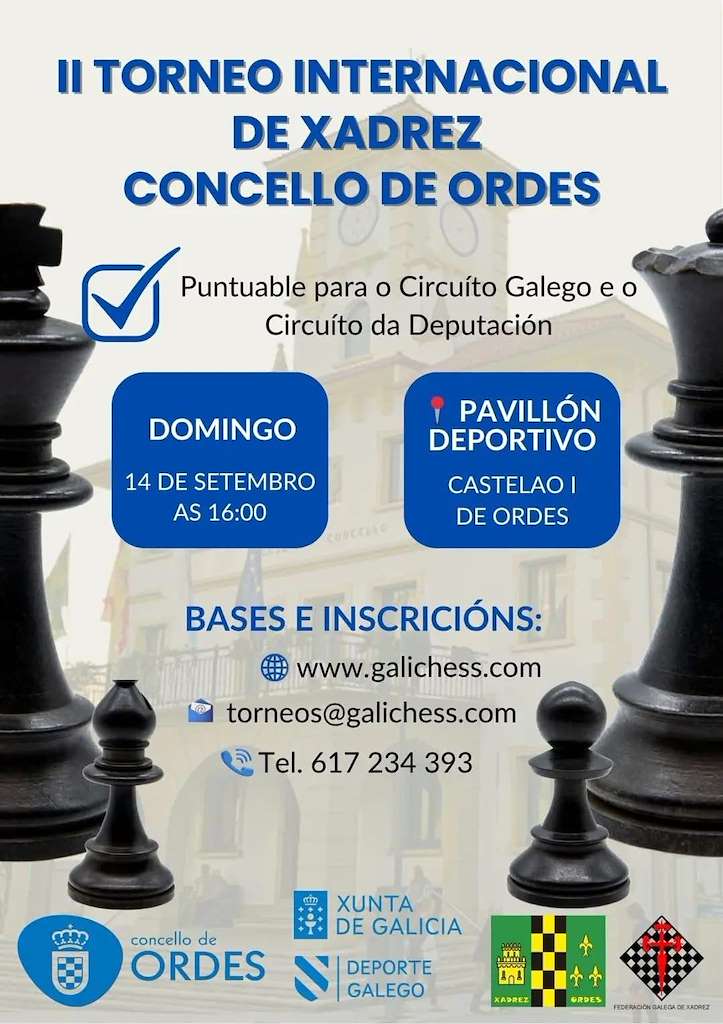 II Torneo Internacional de Xadrez (2025) en Ordes