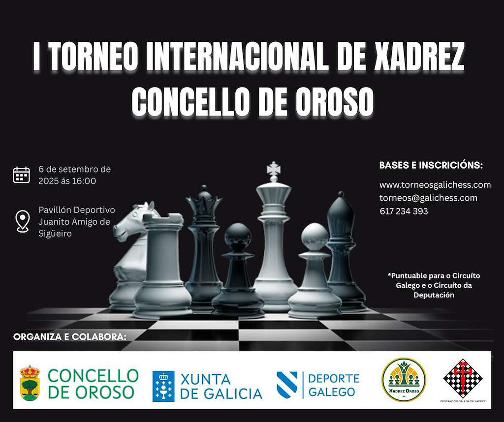 I Torneo Internacional de Xadrez  en Oroso