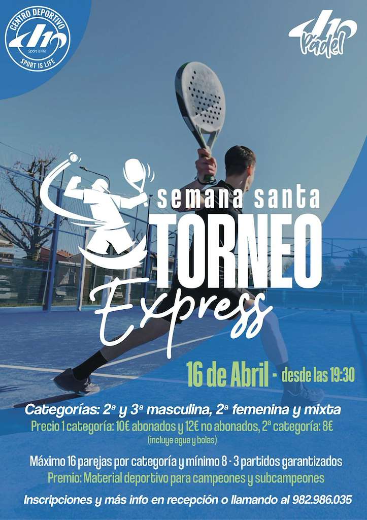 Torneo Pádel Semana Santa (2025) en Outeiro de Rei