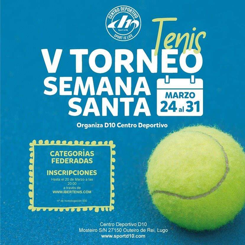 V Torneo Tenis Semana Santa (2024) en Outeiro de Rei