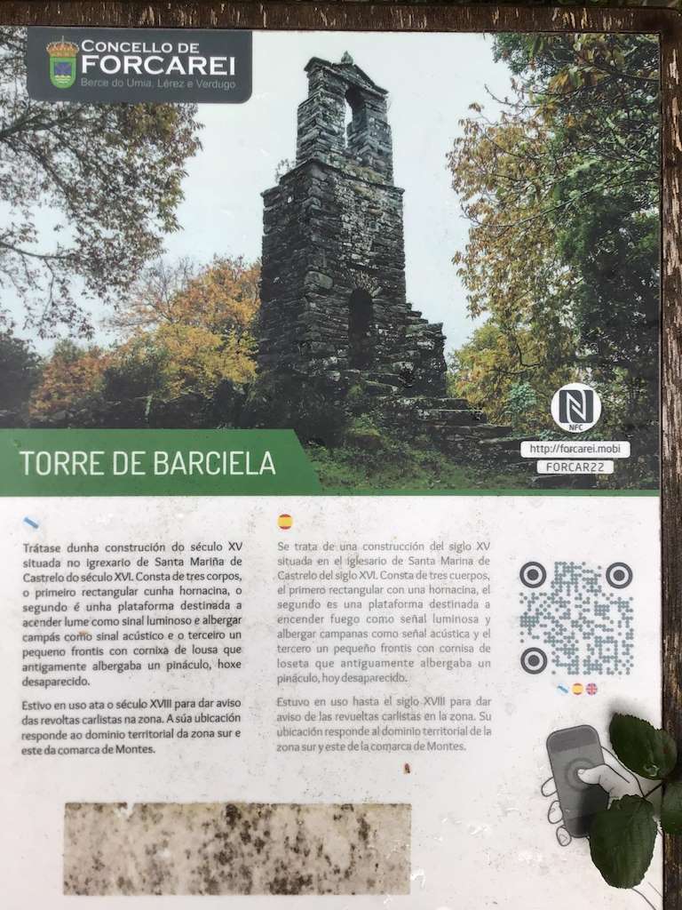 Torre de Alarma de Barciela en Forcarei