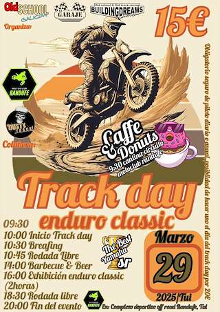 Fechas, información, programa, cartel, imágenes, mapa y ubicación de Track Day Enduro Classic  en  Tui