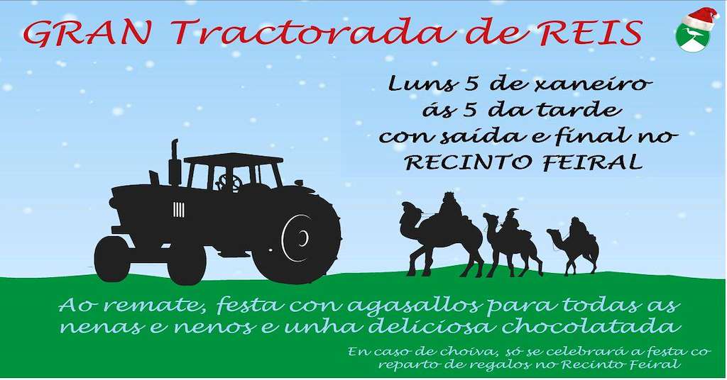 Tractorada de Reyes (2026) en Mazaricos