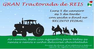 Fechas, información, programa, cartel, imágenes, mapa y ubicación de Tractorada de Reyes (2026) en Mazaricos