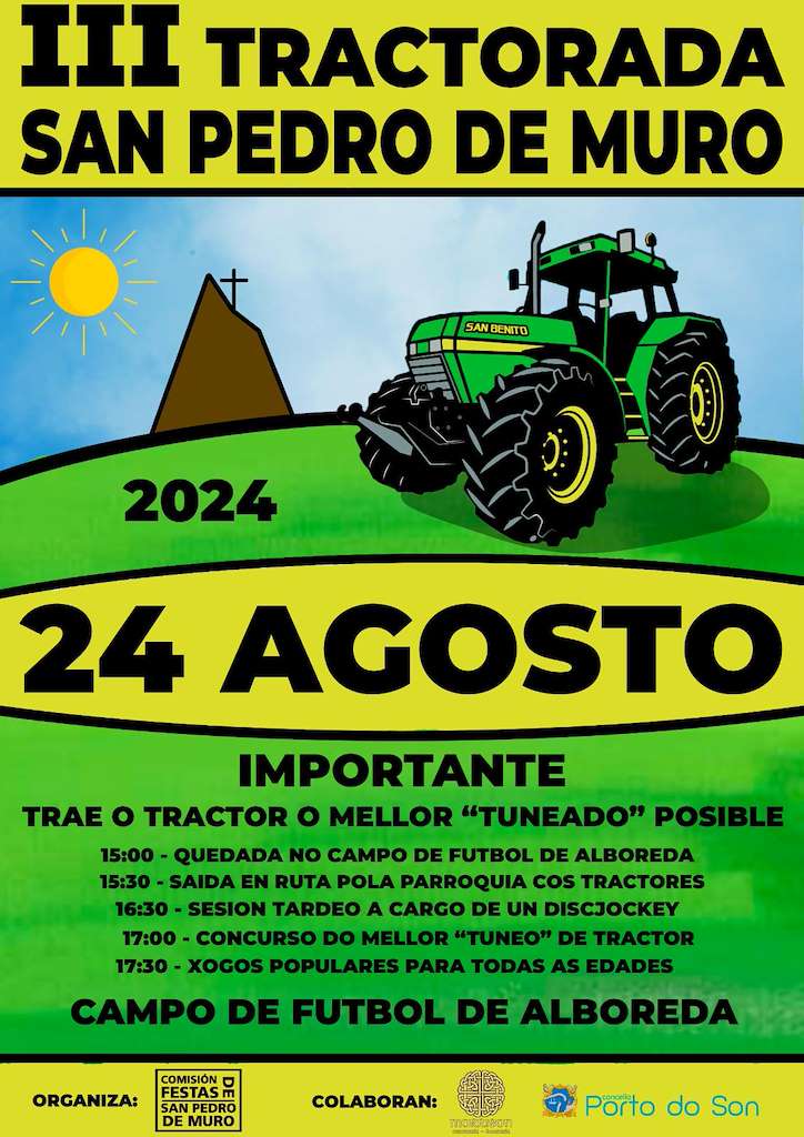 III Tractorada San Pedro de Muro en Porto do Son