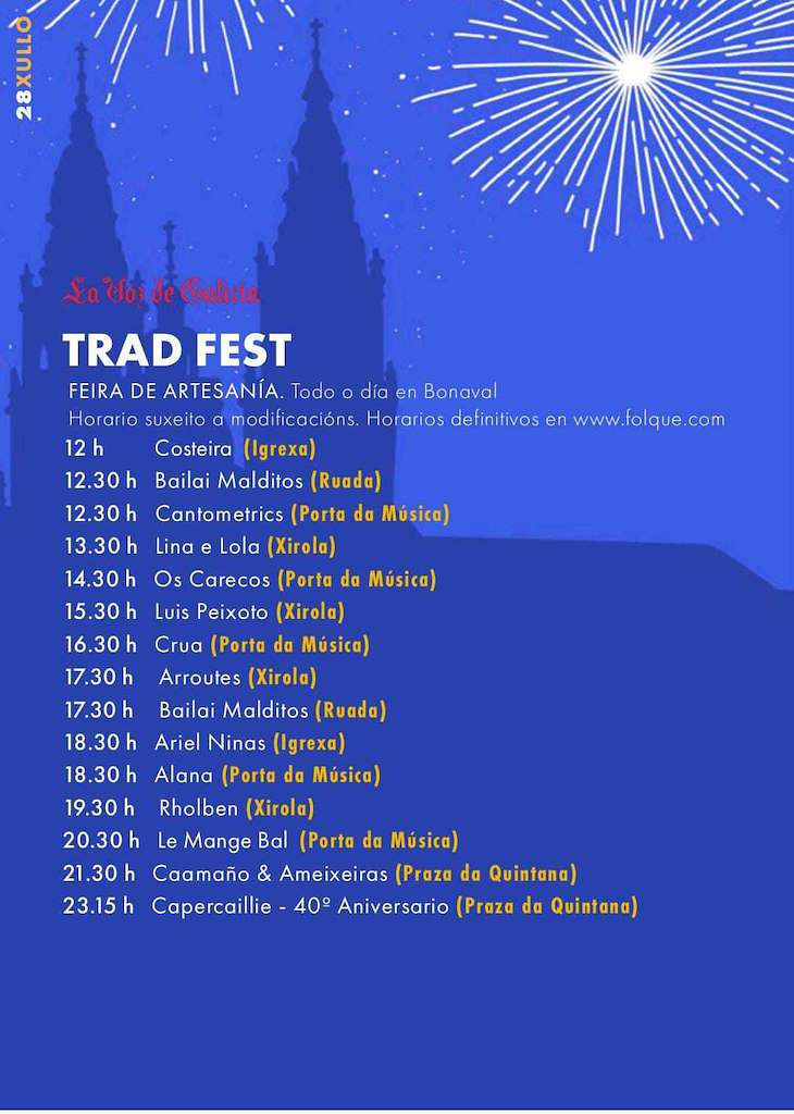 Trad Fest en Santiago de Compostela