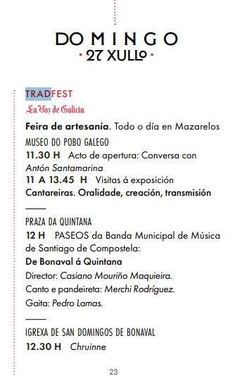 Trad Fest (2025) en Santiago de Compostela
