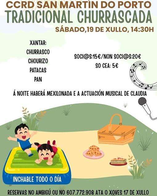 Tradicional Churrascada do CCRD San Martín do Porto  en Cabanas