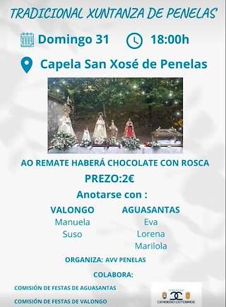 Fechas, información, programa, cartel, imágenes, mapa y ubicación de Tradicional Xuntanza de Penelas  en  Cerdedo-Cotobade