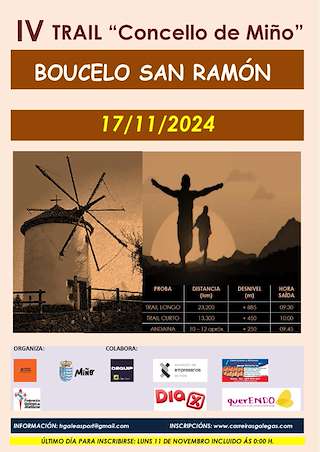 Fechas, información, programa, cartel, imágenes, mapa y ubicación de V Trail Concello de Miño - Boucelo San Ramón