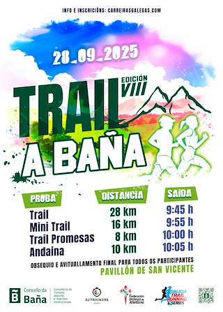 Fechas, información, programa, cartel, imágenes, mapa y ubicación de Trail da Baña (2025)