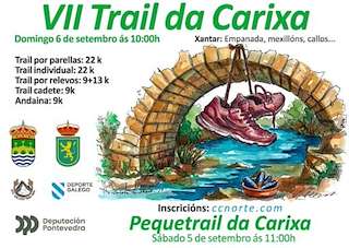 Fechas, información, programa, cartel, imágenes, mapa y ubicación de VII Trail da Carixa (2026) en Vila de Cruces