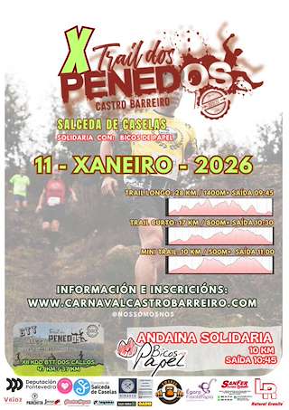 Fechas, información, programa, cartel, imágenes, mapa y ubicación de X Trail dos Penedos (2026) en Salceda de Caselas