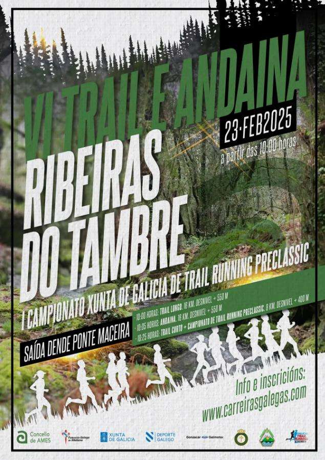 VI Trail e Andaina de Ribeiras do Tambre en Ames