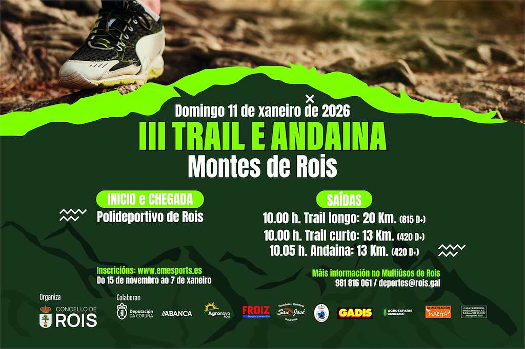 III Trail e Andaina Montes de Rois (2026)