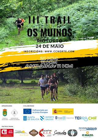 Fechas, información, programa, cartel, imágenes, mapa y ubicación de III Trail e Andaina Os Muíños  en  Riotorto