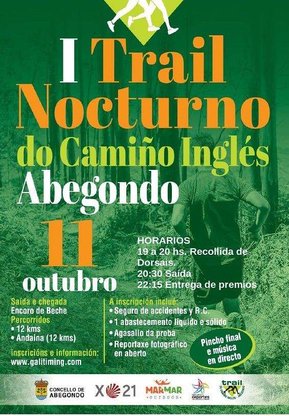 I Trail Nocturno do Camiño Inglés en Abegondo