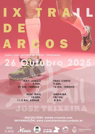 Fechas, información, programa, cartel, imágenes, mapa y ubicación de IX Trail Popular José Teixeira (2025)  en  Ponteareas