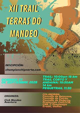 Fechas, información, programa, cartel, imágenes, mapa y ubicación de XII Trail Terras do Mandeo (2026) en Betanzos
