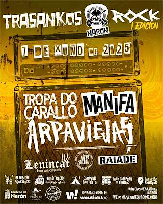 Fechas, información, programa, cartel, imágenes, mapa y ubicación de I Trasankos Rock  en  Narón
