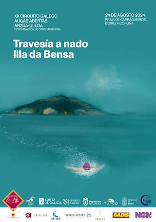 Travesía a Nado Illa da Bensa en Boiro