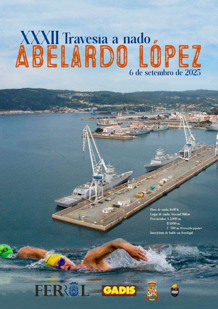 Travesía a Nado Abelardo López  (2025) en Ferrol