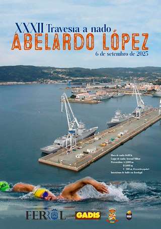 Fechas, información, programa, cartel, imágenes, mapa y ubicación de Travesía a Nado Abelardo López   en  Ferrol