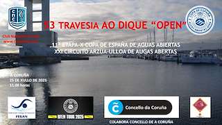 Fechas, información, programa, cartel, imágenes, mapa y ubicación de LIII Travesía a Nado ao Dique  en  A Coruña