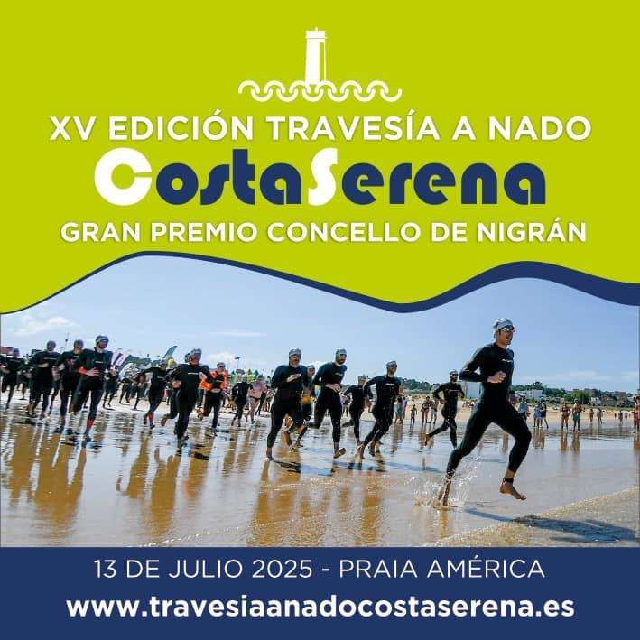 XV Travesía a Nado Costa Serena (2025) en Nigrán