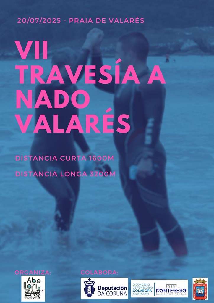 VII Travesía a Nado Costa Valarés (2025) en Ponteceso